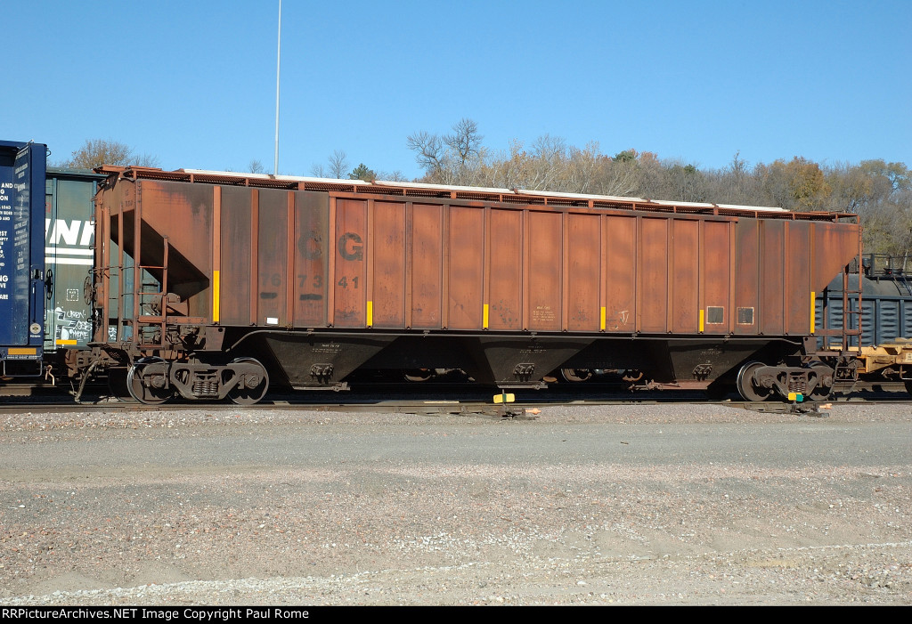 ICG 767341, on the BNSF at Gibson Yard